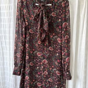 Reitmans Multicolor Floral Long Sleeve Dress